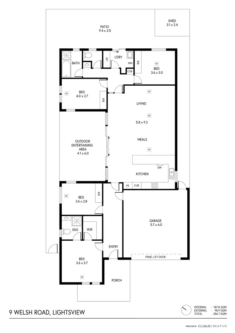 Floorplan of Homely house listing, 9 Welsh Road, Lightsview SA 5085