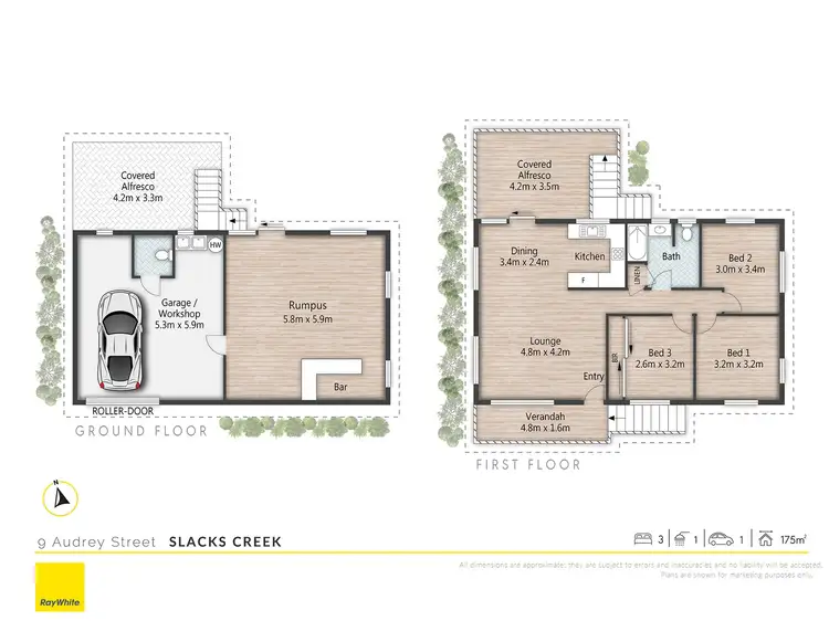 Floorplan of Homely house listing, 9 Audrey Street, Slacks Creek QLD 4127