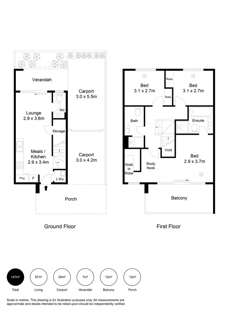Floorplan of Homely house listing, 3/34 Crittenden Road, Findon SA 5023