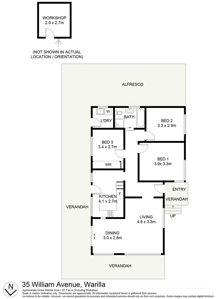 Floorplan of Homely house listing, 35 William Avenue, Warilla NSW 2528