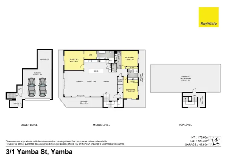 Floorplan of Homely apartment listing, 3/1 Yamba Street, Yamba NSW 2464