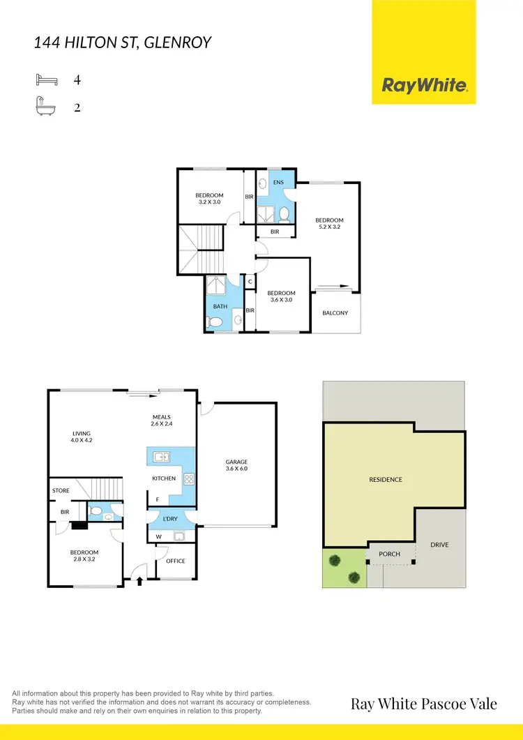 Floorplan of Homely townhouse listing, 144 Hilton Street, Glenroy VIC 3046