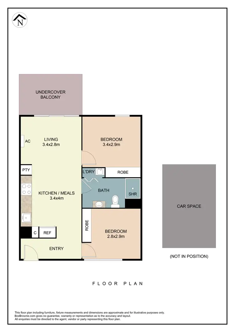 Floorplan of Homely apartment listing, 426/14-20 Nicholson Street, Coburg VIC 3058