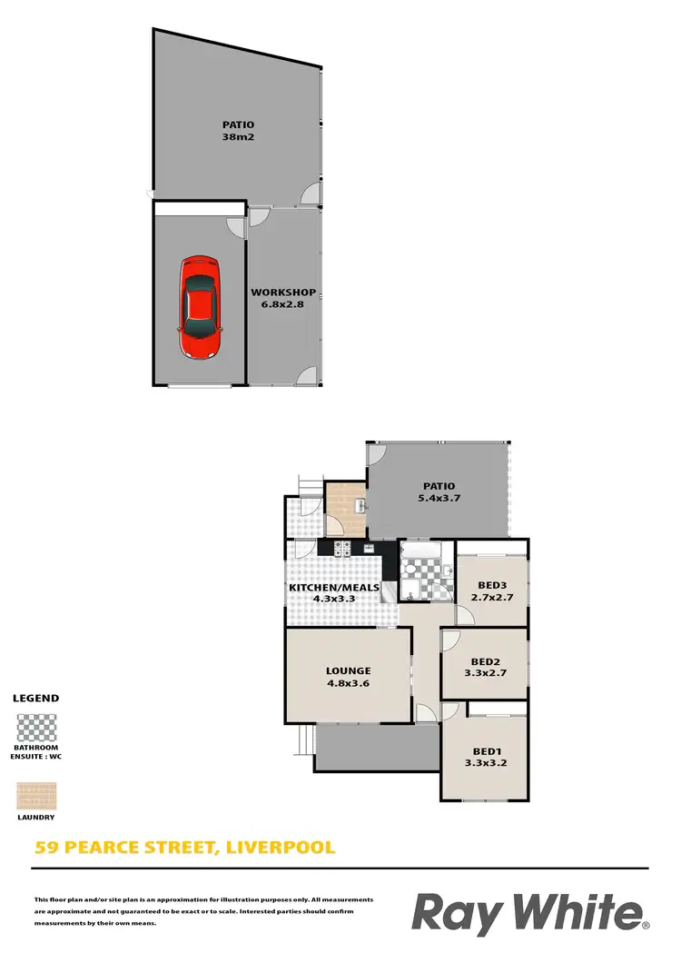 Floorplan of Homely house listing, 59 Pearce Street, Liverpool NSW 2170