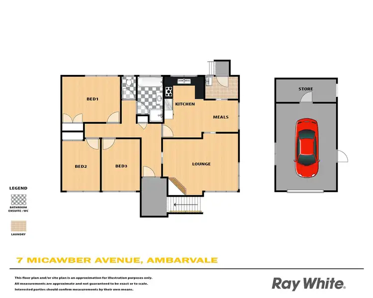 Floorplan of Homely house listing, 7 Micawber Street, Ambarvale NSW 2560