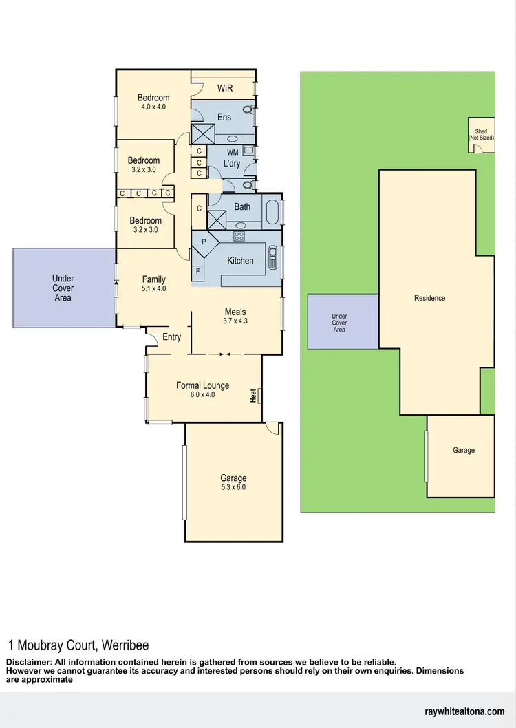 Floorplan of Homely house listing, 1 Moubray Court, Werribee VIC 3030
