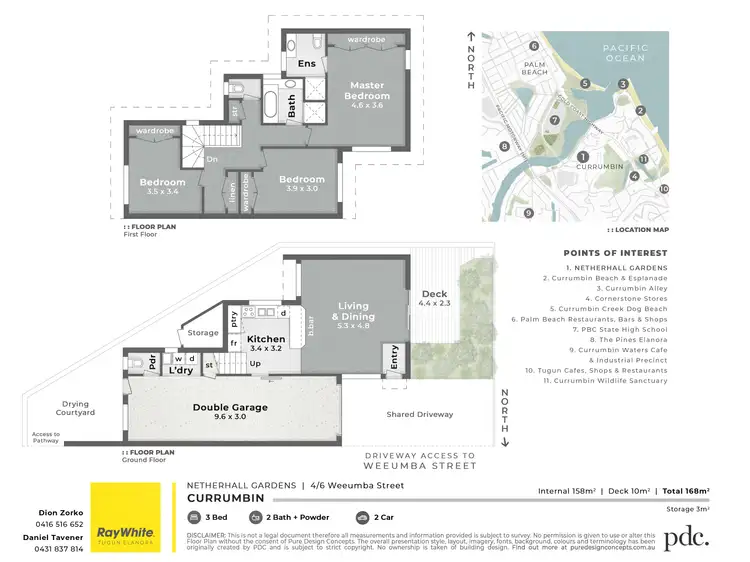 Floorplan of Homely townhouse listing, 4/6 Weeumba Street, Currumbin QLD 4223