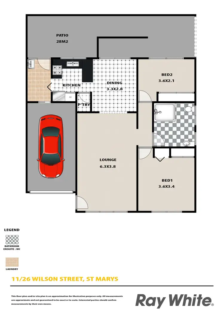 Floorplan of Homely villa listing, 11/26 Wilson Street, St Marys NSW 2760