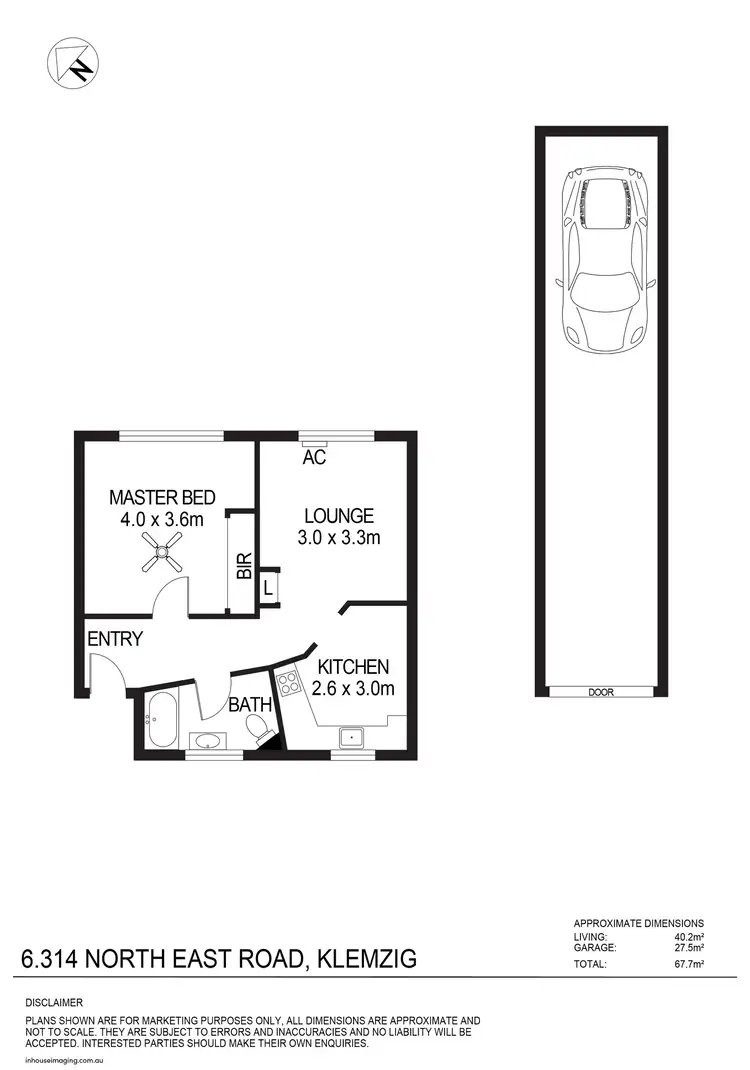 Floorplan of Homely unit listing, 6/314 North East Road, Klemzig SA 5087