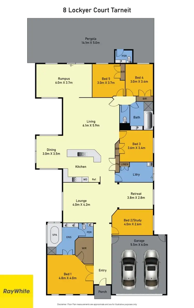 Floorplan of Homely house listing, 8 Lockyer Court, Tarneit VIC 3029