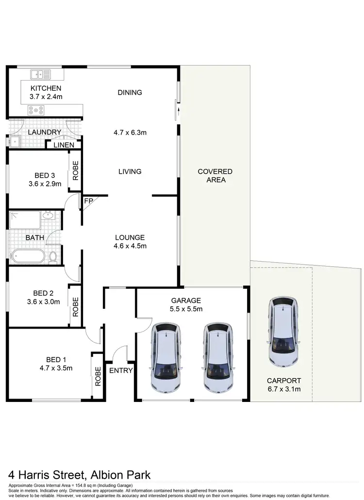 Floorplan of Homely house listing, 4 Harris Street, Albion Park NSW 2527