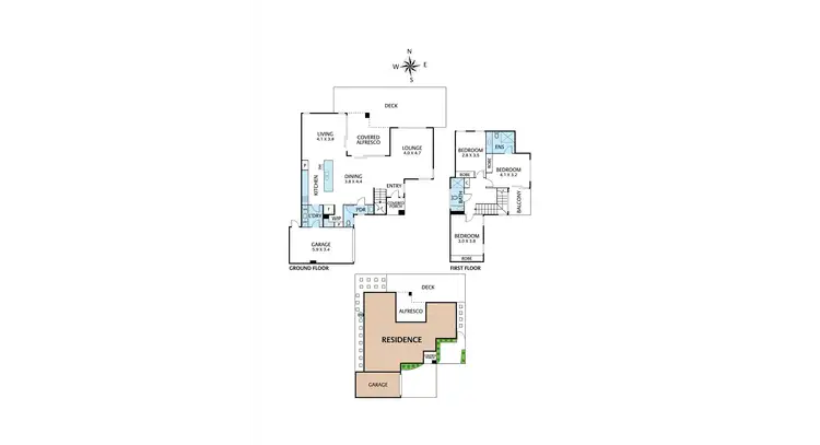 Floorplan of Homely townhouse listing, 2/12 Rathcown Road, Reservoir VIC 3073
