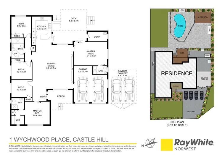 Floorplan of Homely house listing, 1 Wychwood Place, Castle Hill NSW 2154