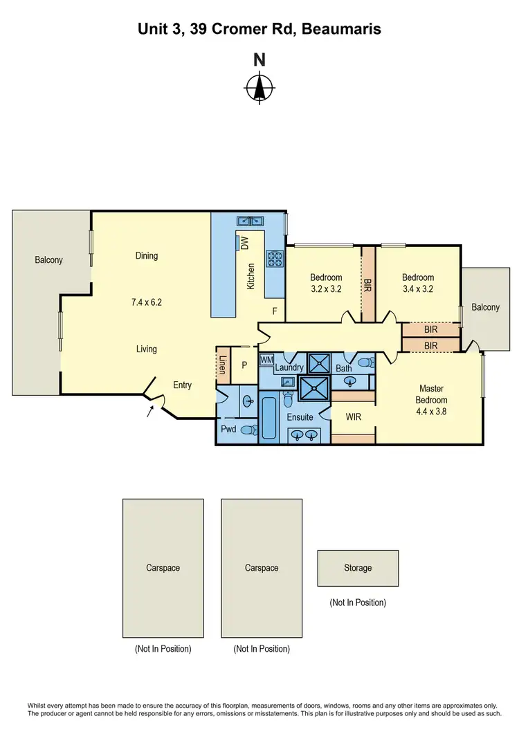 Floorplan of Homely apartment listing, 3/39 Cromer Road, Beaumaris VIC 3193