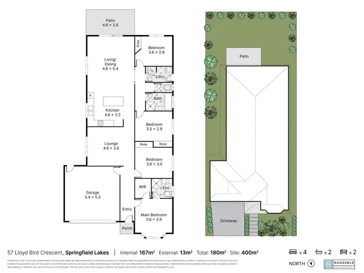 Floorplan of Homely house listing, 57 Lloyd Bird Crescent, Springfield Lakes QLD 4300