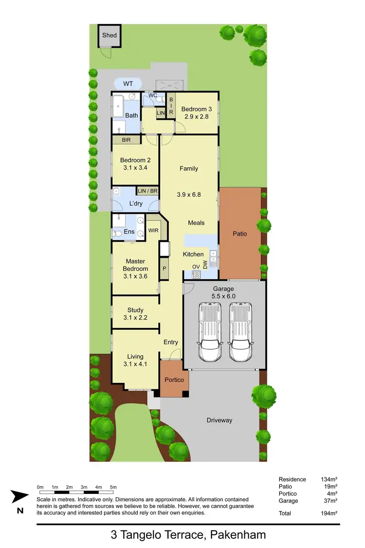 Floorplan of Homely house listing, 3 Tangelo Terrace, Pakenham VIC 3810