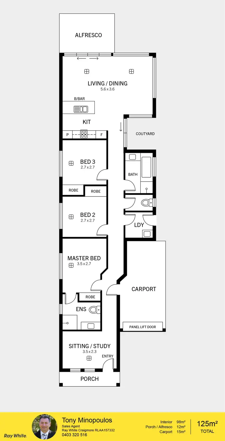Floorplan of Homely house listing, 3 Dawson Lane, Smithfield Plains SA 5114