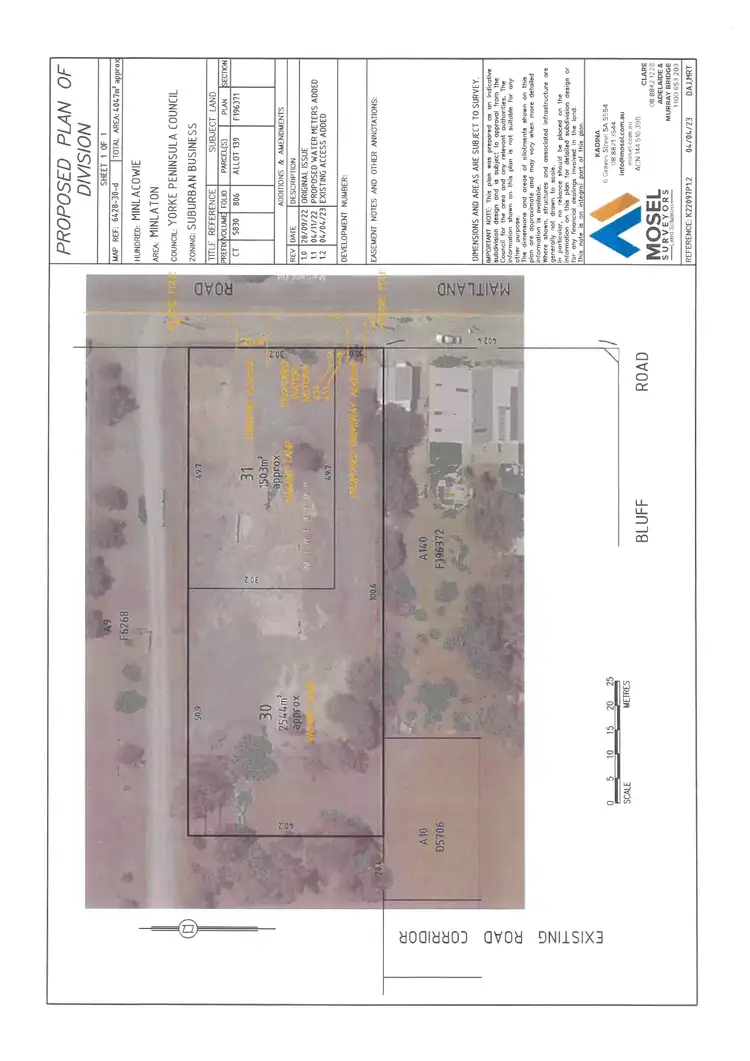 Floorplan of Homely land listing, LOT 30 & 31, 35 Maitland Road, Minlaton SA 5575