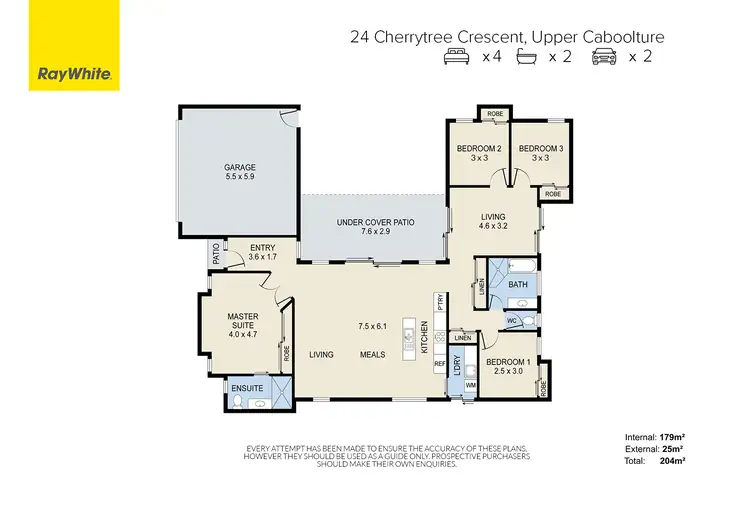 Floorplan of Homely house listing, 24 Cherrytree Crescent, Upper Caboolture QLD 4510