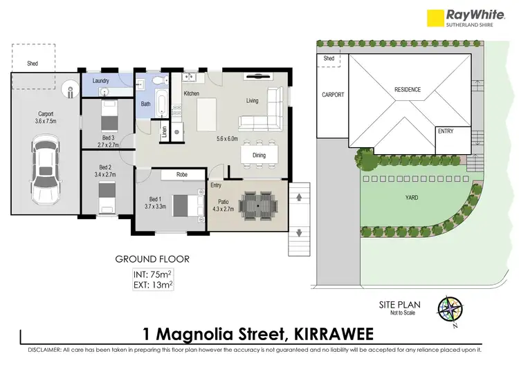 Floorplan of Homely house listing, 1 Magnolia Street, Kirrawee NSW 2232