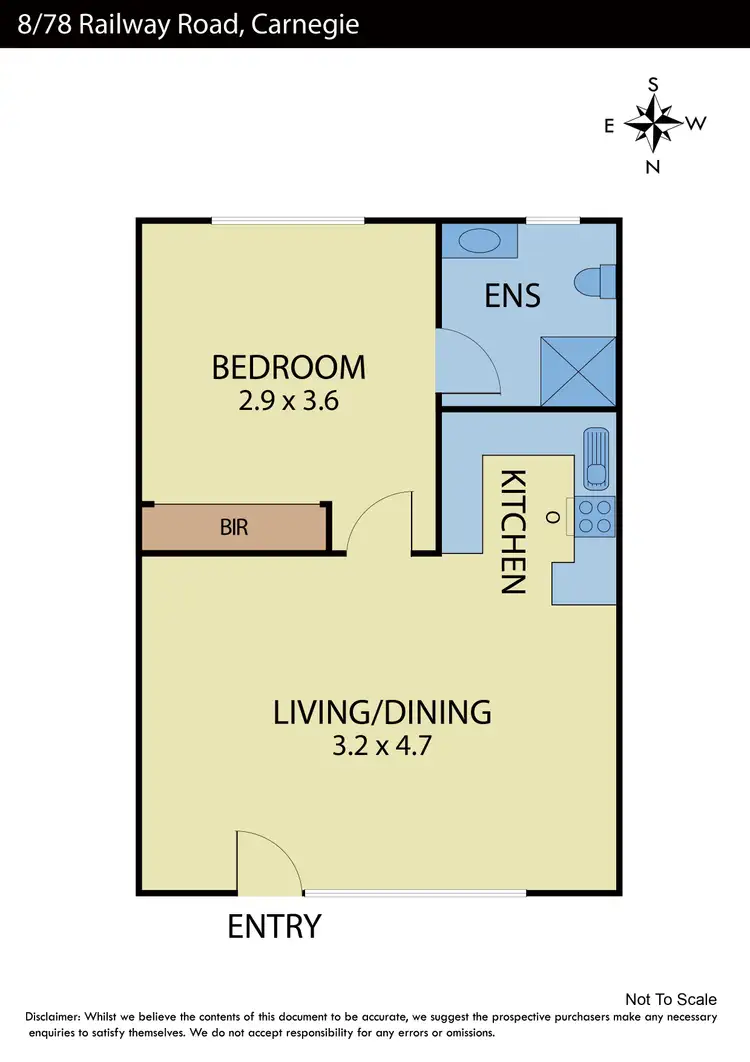 Floorplan of Homely apartment listing, 8/78 Railway Road, Carnegie VIC 3163