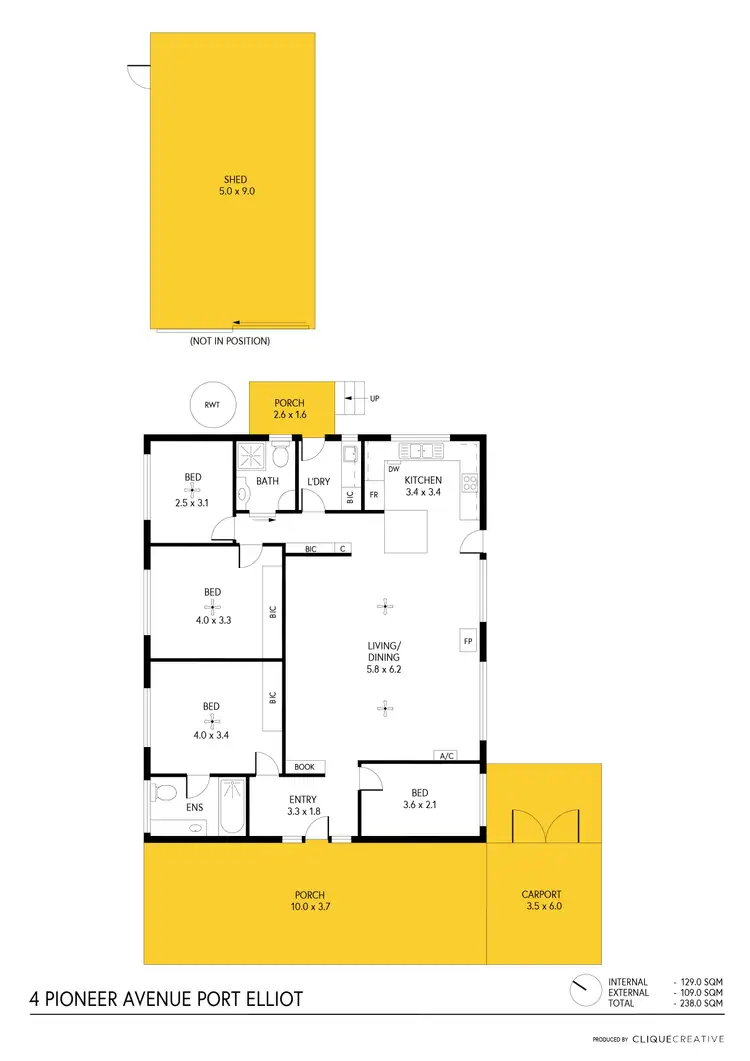 Floorplan of Homely house listing, 4 Pioneer Avenue, Port Elliot SA 5212