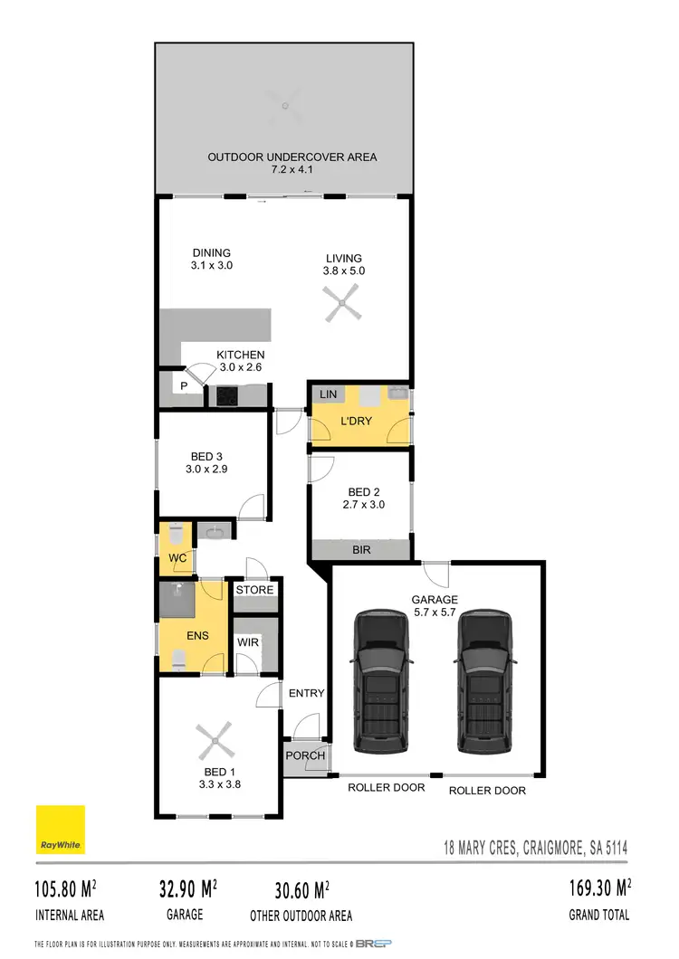 Floorplan of Homely house listing, 18 Mary Crescent, Craigmore SA 5114