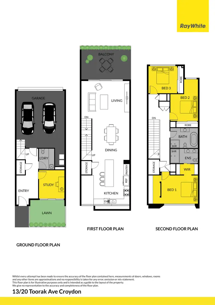 Floorplan of Homely townhouse listing, 13/20 Toorak Avenue, Croydon VIC 3136