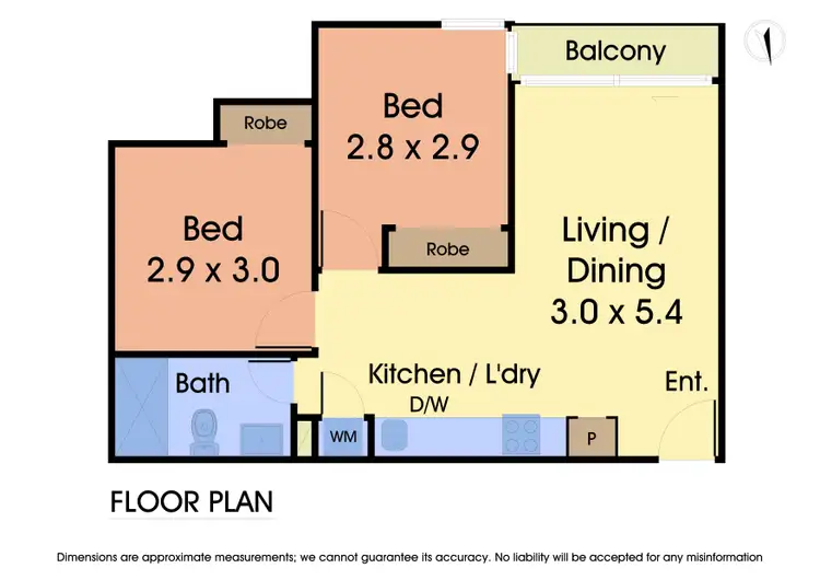 Floorplan of Homely apartment listing, 1319/555 Swanston Street, Carlton VIC 3053