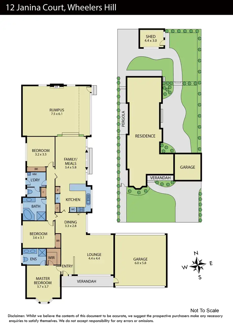 Floorplan of Homely house listing, 12 Janina Court, Wheelers Hill VIC 3150