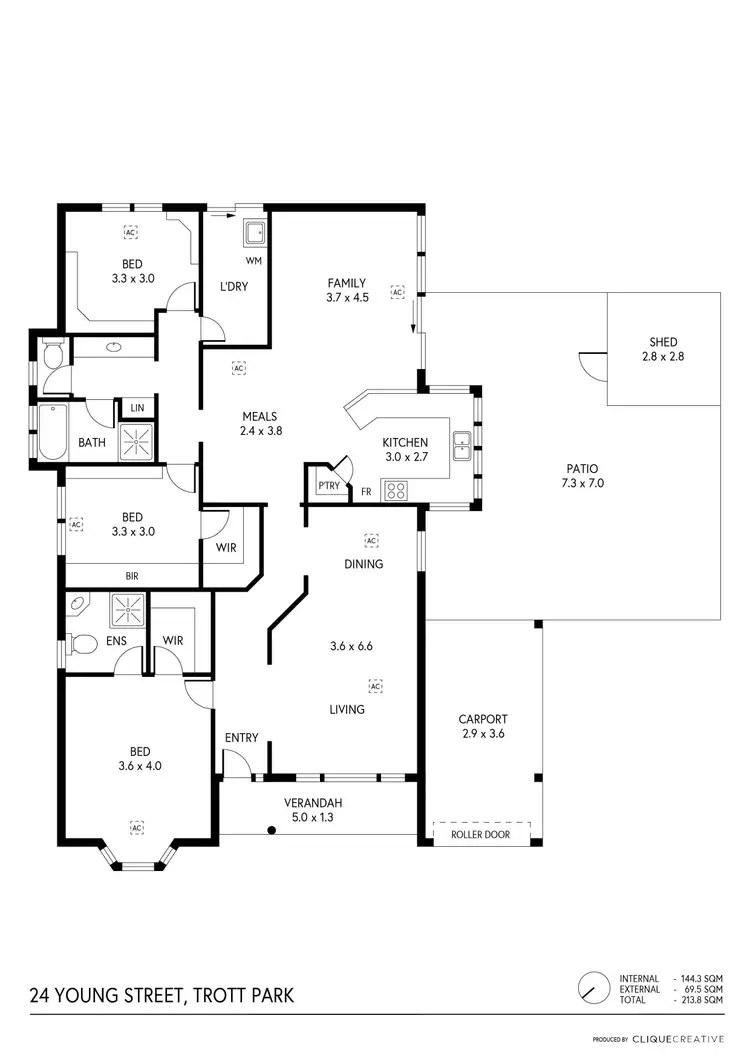 Floorplan of Homely house listing, 24 Young Street, Trott Park SA 5158