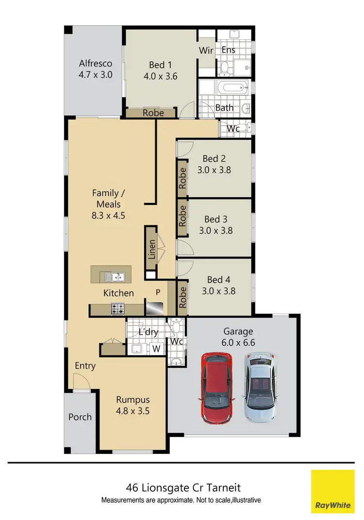 Floorplan of Homely house listing, 46 Lionsgate Crescent, Tarneit VIC 3029