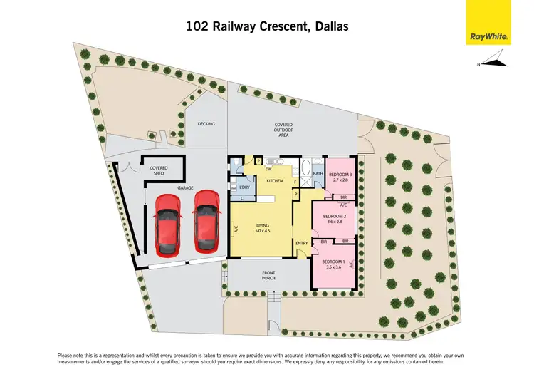 Floorplan of Homely house listing, 102 Railway Crescent, Dallas VIC 3047