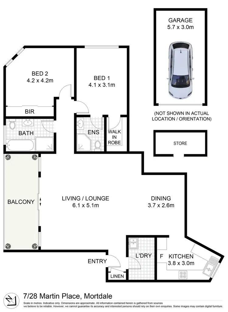 Floorplan of Homely apartment listing, 7/28 Martin Place, Mortdale NSW 2223