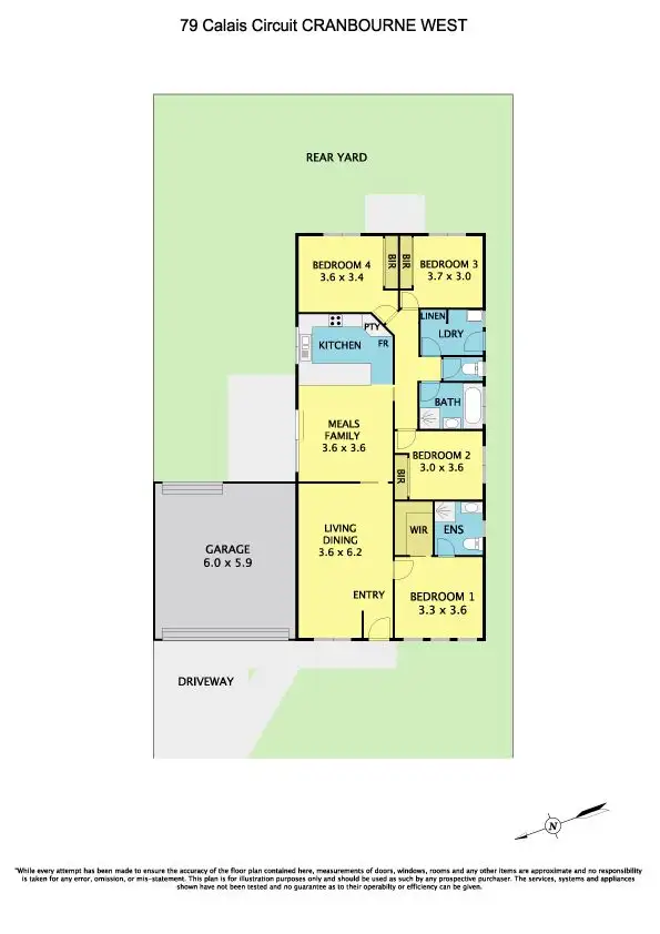 Floorplan of Homely house listing, 79 Calais Circuit, Cranbourne West VIC 3977