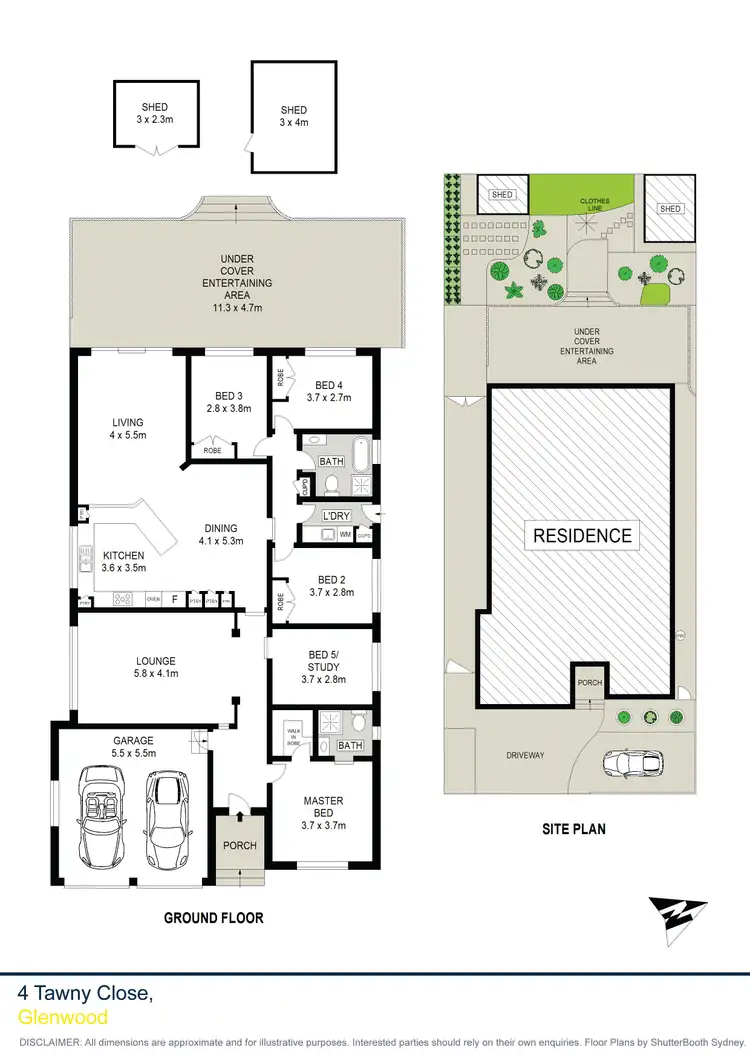 Floorplan of Homely house listing, 4 Tawny Close, Glenwood NSW 2768