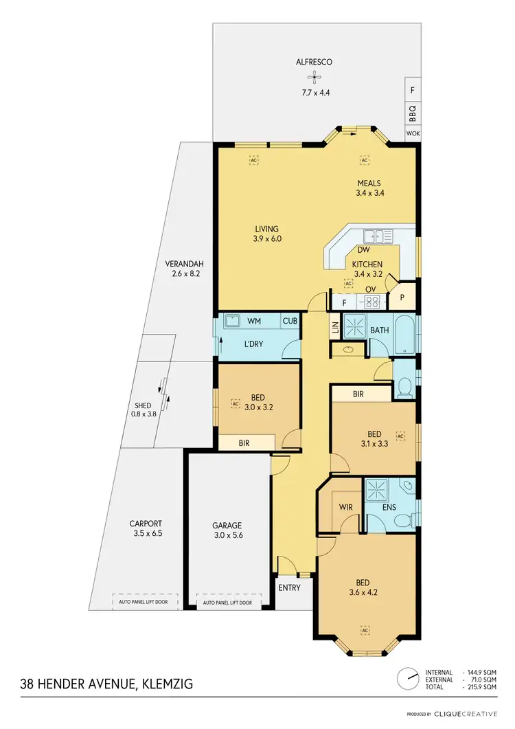 Floorplan of Homely house listing, 38 Hender Avenue, Klemzig SA 5087