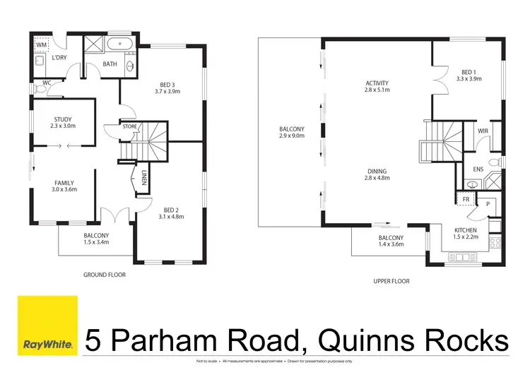 Floorplan of Homely house listing, 5 Parham Road, Quinns Rocks WA 6030