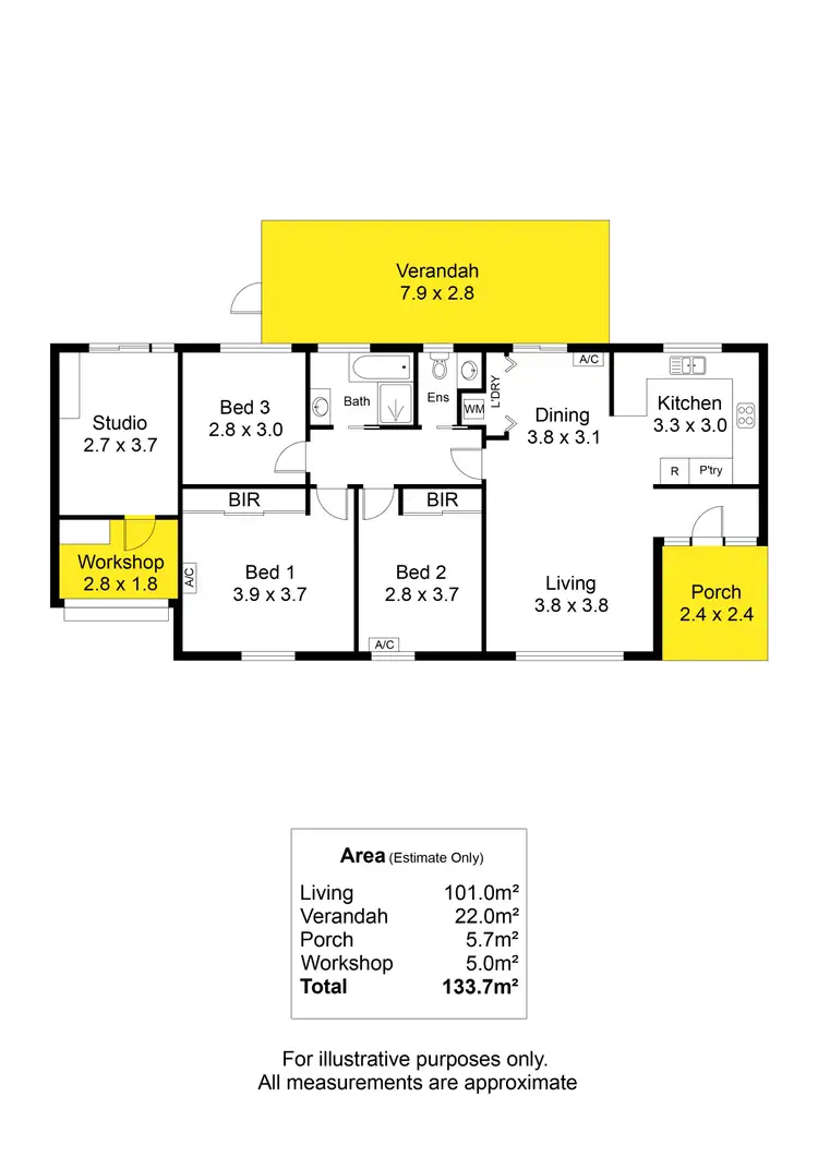 Floorplan of Homely house listing, 1/5 Cartref Street, Salisbury SA 5108