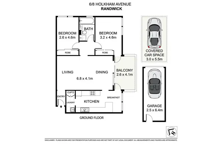 Floorplan of Homely apartment listing, 6/8 Holkham Avenue, Randwick NSW 2031
