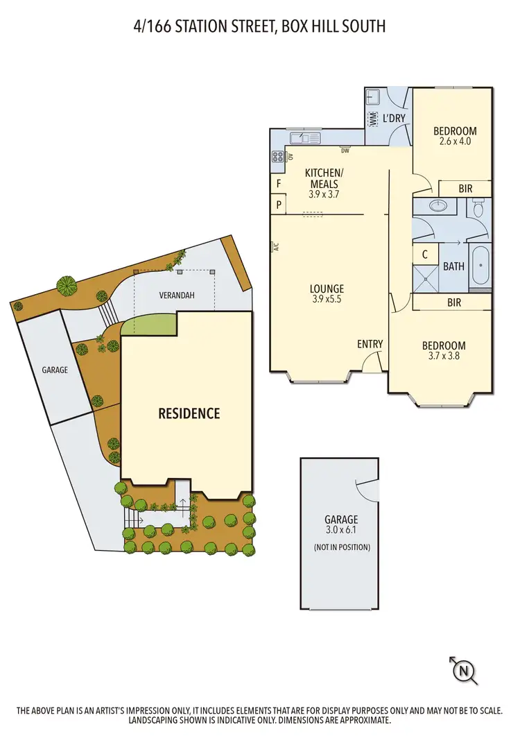 Floorplan of Homely unit listing, 4/166 Station Street, Box Hill South VIC 3128
