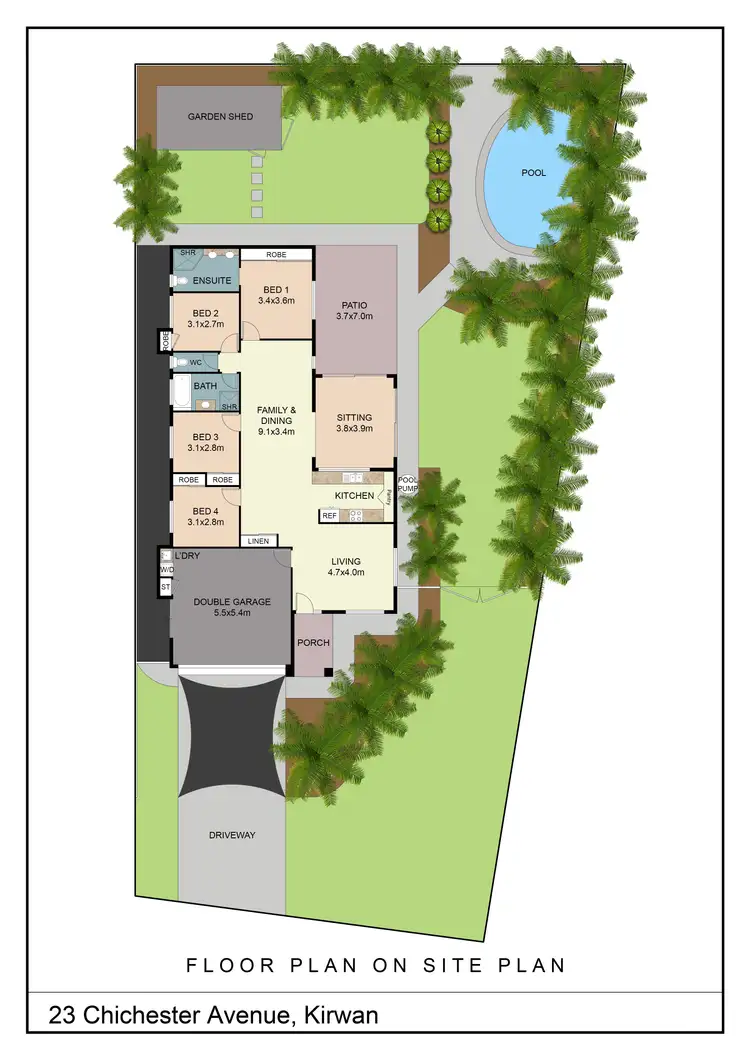Floorplan of Homely house listing, 23 Chichester Avenue, Kirwan QLD 4817