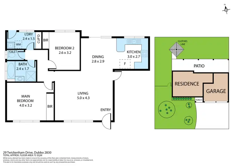 Floorplan of Homely house listing, 29 Twickenham Drive, Dubbo NSW 2830