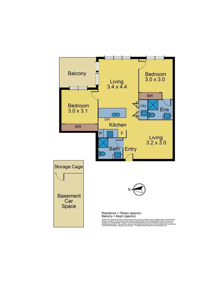 Floorplan of Homely apartment listing, 206/213 Burwood Highway, Burwood East VIC 3151