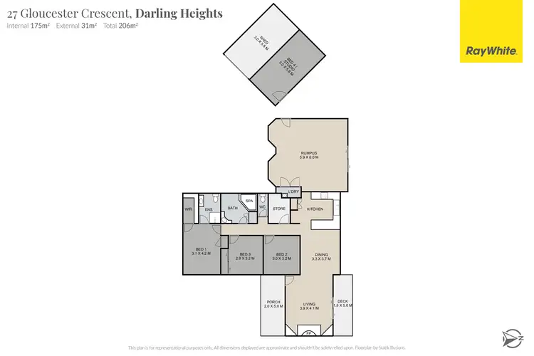 Floorplan of Homely house listing, 27 Gloucester Crescent, Darling Heights QLD 4350