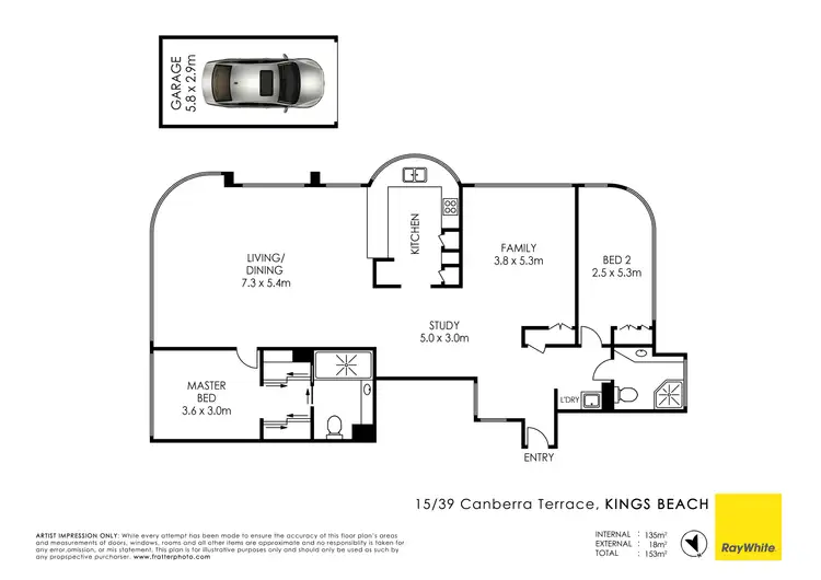 Floorplan of Homely unit listing, Unit 15/39 Canberra Terrace, Kings Beach QLD 4551
