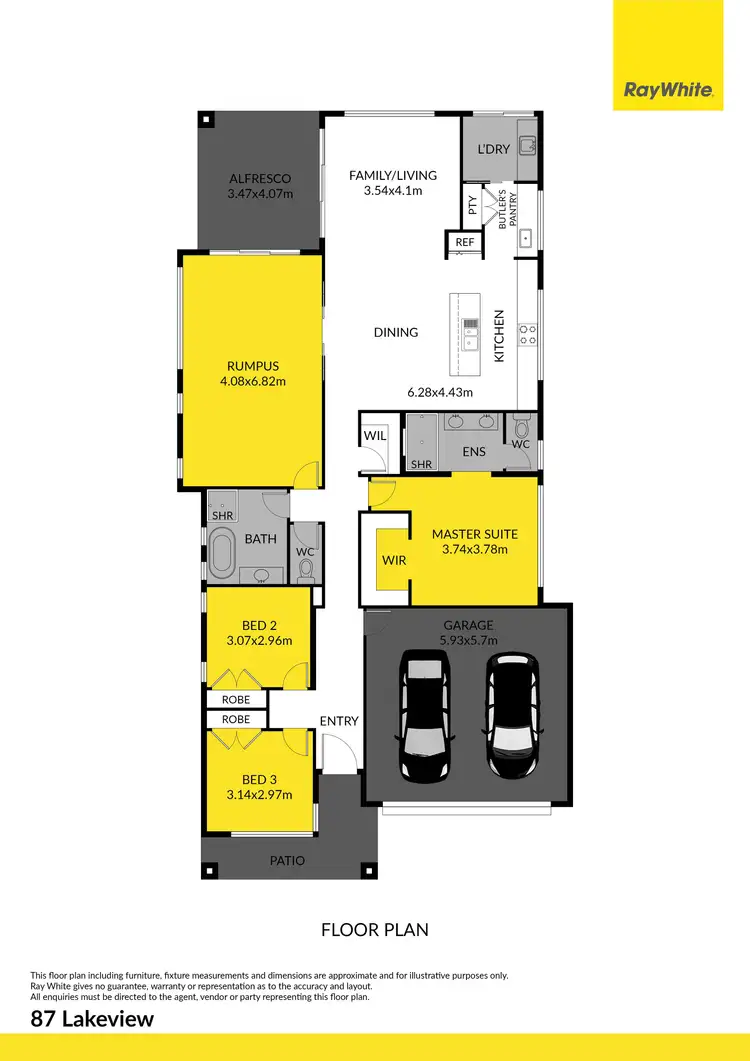 Floorplan of Homely house listing, 87 Lakeview Promenade, Newport QLD 4020