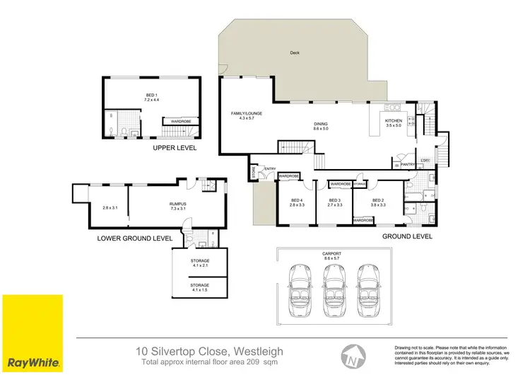 Floorplan of Homely house listing, 10 Silvertop Close, Westleigh NSW 2120