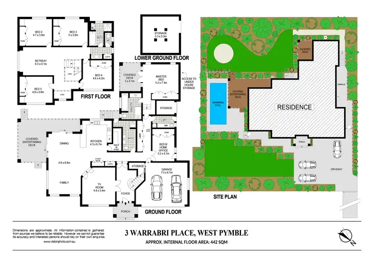 Floorplan of Homely house listing, 3 Warrabri Place, West Pymble NSW 2073