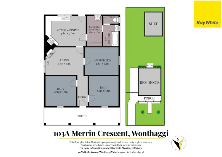 Floorplan of Homely house listing, 103A Merrin Crescent, Wonthaggi VIC 3995